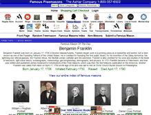 Tablet Screenshot of famousmasons.com
